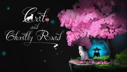 Cat and Ghostly Road Cat and Ghostly Road