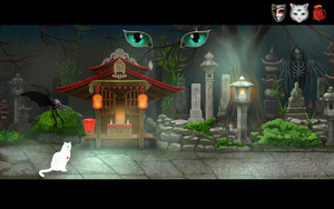 Cat and Ghostly Road screenshot